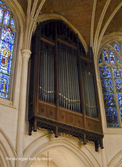 The old organ built by Abbey